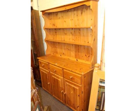 Pine shelf back dresser