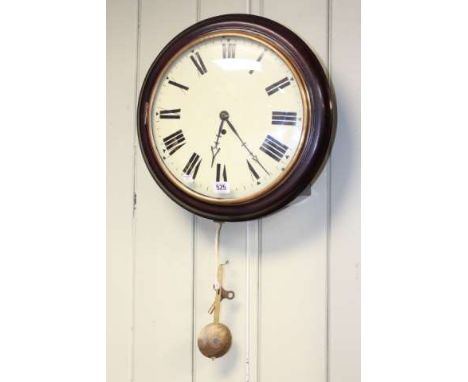Single fusee wall clock