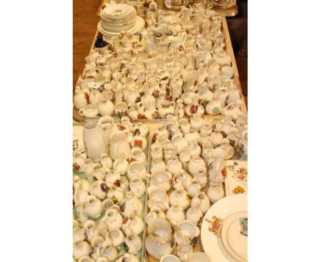 Large collection of crested china, approximately 50% W.H. Goss
