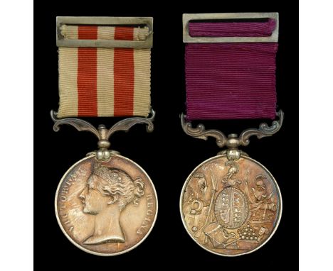 Pair: Private F. Leonard, 54th Regiment of Foot  Indian Mutiny 1857-59, no clasp (41 F. Leonard Hm’s. 54th Regt.); Army L.S. 