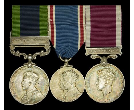 Three: Sergeant F. Kennedy, Duke of Wellington’s Regiment (West Riding)   India General Service 1908-35, 1 clasp, North West 