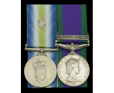 Pair: Sergeant P. Trueman, Royal Army Medical Corps, a Special Forces trained medic who served with 22 S.A.S. on Classified O