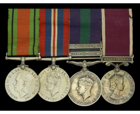 Four: Warrant Officer Class II J. B. Harris, 13th/18th Royal Hussars (Queen Mary’s Own), late Royal Armoured Corps  Defence a