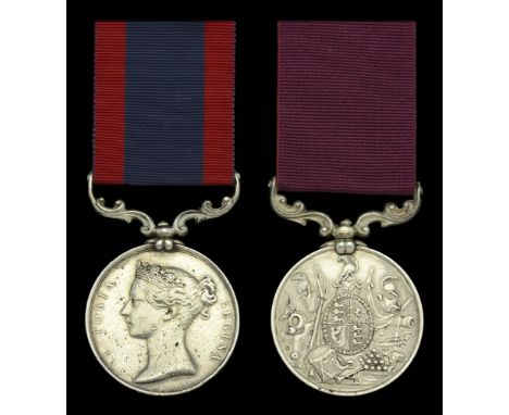 Pair: Farrier Sergeant I. Breedon, 17th Lancers, late 16th Lancers  Sutlej 1845-46, for Sobraon 1846, no clasp (Isaiah Bree--