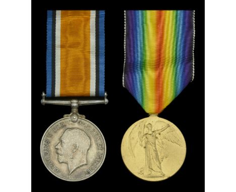 An unusual ‘naval deserter’ Great War pair awarded to Stoker First Class H. W. Kidwell, Royal Navy, late South Wales Mounted 