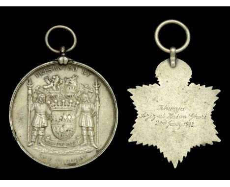 Earl of Willingdon’s Viceroy Presentation Medal 1931, the obverse featuring conjoined busts of Lord and Lady Willingdon; the 