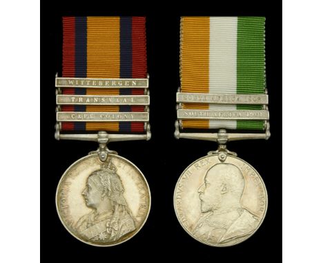 Pair: Colonel P. H. Slee, Royal Field Artillery   Queen’s South Africa 1899-1902, 3 clasps, Cape Colony, Transvaal, Witteberg