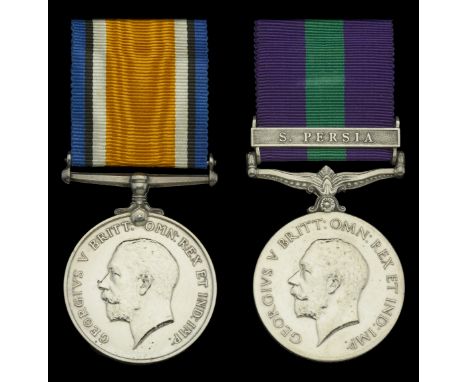 Pair: Captain W. Trounson, Duke of Cornwall’s Light Infantry  British War Medal 1914-20 (Lieut. W. Trounson); General Service