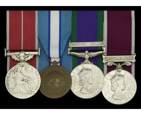 A post-War ‘Northern Ireland’ B.E.M. group of four awarded to Corporal W. P. J. Lord, Duke of Wellington’s Regiment (West Rid