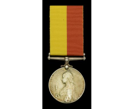 East and Central Africa 1897-99, no clasp (132 R--- S----ar Singh ------) privately named, heavily polished and worn, with na