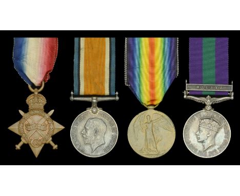 Family Group:  Three: Private L. R. Lawrence, East Kent Regiment 1914-15 Star (G-871 Pte. L. R. Lawrence. E. Kent. R.); Briti