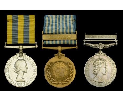 Three: Corporal H. Adey, Royal Signals  Korea 1950-53, 1st issue (19173434 Sigmn. H. Adey. R. Sigs.); U.N. Korea 1950-54, unn
