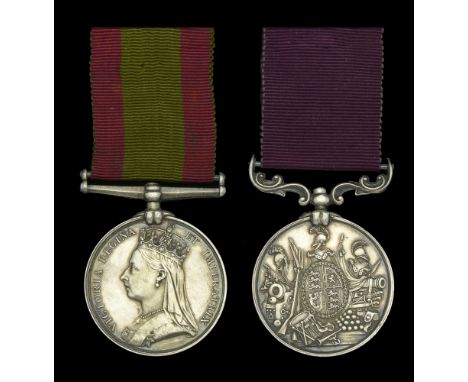Pair: Gunner W. Tansley, 4th Brigade, Royal Artillery   Afghanistan 1878-80, no clasp (5290 Gr. W. Tansley. G/4th R.A.); Army