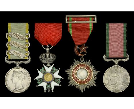 Four: Colonel H. F. Strange, C.B., Royal Artillery   Crimea 1854-56, 3 clasps, Alma, Inkermann, Sebastopol (Lt. Coll. H. F. S