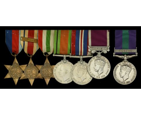 Seven: Warrant Officer Class II W. M. Rogers, Duke of Cornwall’s Light Infantry  1939-45 Star; Africa Star, 1 clasp, 1st Army