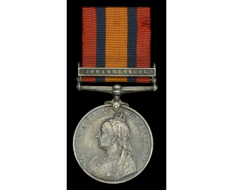 Queen’s South Africa 1899-1902, 1 clasp, Johannesburg (3904 Pte. F. Arthurton, 16th. Lancers) toned, nearly extremely fine £6