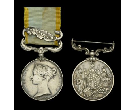 Pair: Sergeant G. Tilsley, Royal Artillery   Crimea 1854-56, 1 clasp, Sebastopol (.r & Dr. Geoe. Tilsley Rl. ...) contemporar