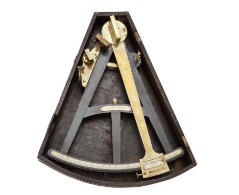 Ø AN 11¼IN. RADIUS VERNIER OCTANT BY CARY, LONDON, WITH DOLLOND-TYPE BACK-GLASS ADJUSTMENT, CIRCA 1800, the scale divided to 