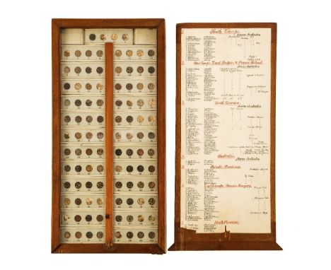 A 19TH-CENTURY SET OF 'SEED SOURCE INDICATOR' MICROSCOPE SLIDES, comprising 25 slides, each with four numbered samples, conta