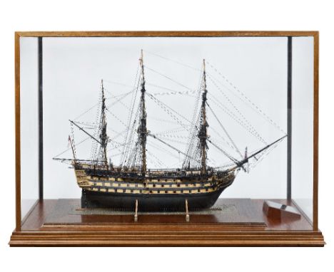 AN EXCEPTIONALLY WELL MADE AND PRESENTED 8FT:1IN. SCALE STATIC DISPLAY MODEL OF H.M.S. VICTORY AS FITTED AFTER HER 'GREAT REP