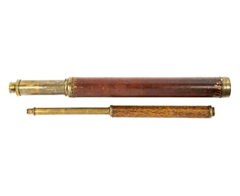 A 1½IN. SINGLE DRAW MAHOGANY AND BRASS MARINE TELESCOPE BY SPENCER, BROWNING &amp; RUST, LONDON, 19TH-CENTURY, signed by the 
