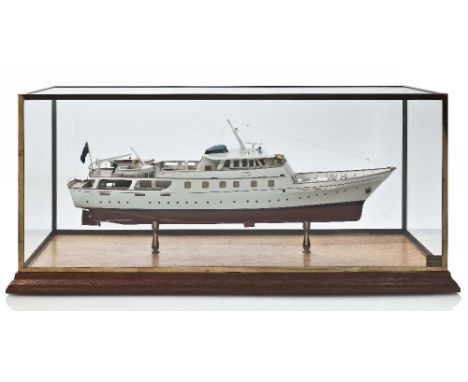 A BOARDROOM-STYLE MODEL FOR THE M.Y. BEATRIZ OF BOLIVIA, ORIGINALLY BUILT FOR A. PATINO BY CAMPER &amp; NICHOLSON, 1963, by M