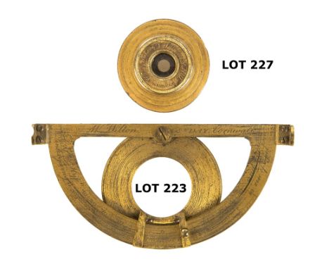 A SIMPLE SURVEYING LEVEL BY WILLIAM WILTON, ST. DAY, CORNWALL, signed on the cross bar W. Wilton, St. Day, Cornwall, pin hole