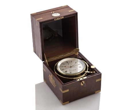 A FINE 8-DAY MARINE CHRONOMETER BY JOHN POOLE, LONDON, CIRCA 1855, the 4½in. silvered dial signed John Poole, 57 Fenchurch St