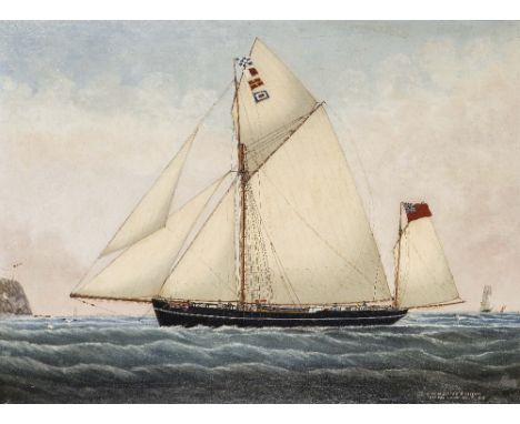 C.S. TROUT (BRITISH, 19TH-CENTURY), The Yawl 'Louisa of Exeter' R. Chapman, off the Lizard October 3rd 1878, Signed 'S. Trout