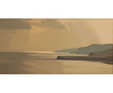 *JAMES FRY (1911-1985) 'Looking west from the tower, Kimmeridge' monogrammed lower right, further signed and titled verso, oi