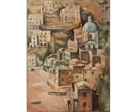 *ARTHUR HENRY ANDREWS (1906-1966) 'Positano' signed lower left, oil on canvas, 69cm x 51cmExhibited: Wessex Artist's Exhibiti