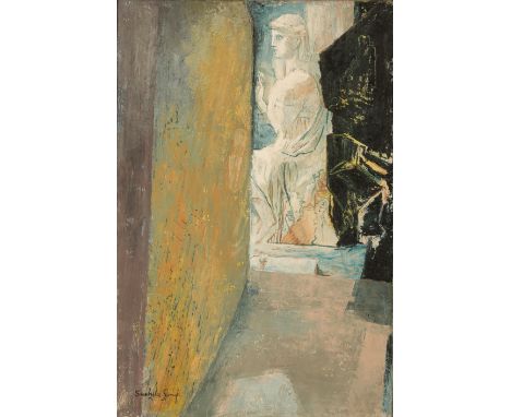 *SUSHILA SINGH (1904-1999) 'The Goddess, Villa d'Este' signed lower left, oil on canvas, 76cm x 50cmProvenance: The Collectio