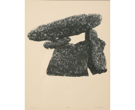 *CHRISTOPHER CASTLE (B. 1946) 'Dolmen' signed, titled and numbered 4/4 in pencil, lithograph, 65cm x 50.5cmProvenance: The Co
