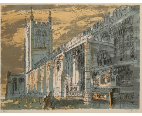 *JOHN PIPER (1903-1992) 'Long Melford Church' (Levinson 336) signed and numbered 179/275 in pencil to the margin, coloured li
