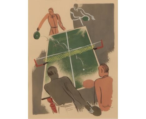 *MILIVOJ UZELAC (1897-1977) 'Les Joies du Sport' set of twenty hand-finished pochoir prints depicting various sporting activi