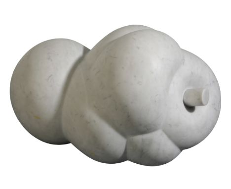 *MAT CHIVERS (B. 1973) 'Erosive Rhythm' naturalistic marble sculpture, approximately 65cm x 45cm x 40cm; together with a maqu