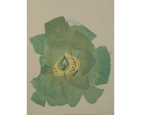 *CERI RICHARDS (1903-1971) 'The Green Metaphor' from "Twelve Lithographs for Six Poems by Dylan Thomas" (1965), signed and da