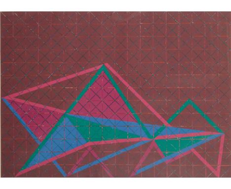 *DAVID LEVERETT (1938-2020) Untitled abstract composition, signed in pencil to the margin, Artist's proof screenprint, the im