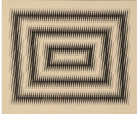 *JEFFREY STEELE (1931-2021) 'Toccata' Op art composition, signed, titled and numbered 11/20 in pencil to the margin, screenpr