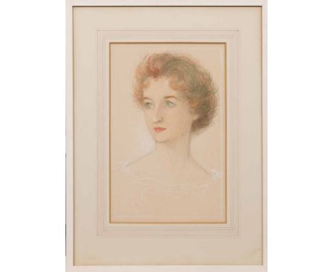 * ATTRIBUTED TO AUGUSTUS JOHN (BRITISH 1878 - 1961),
PORTRAIT OF A LADY
pastel, signed
36cm x 24cm
Mounted, framed and under 