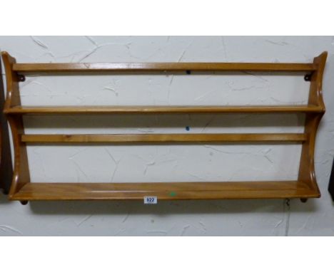 Ercol hanging plate rack with two shelves 97 x 50cm