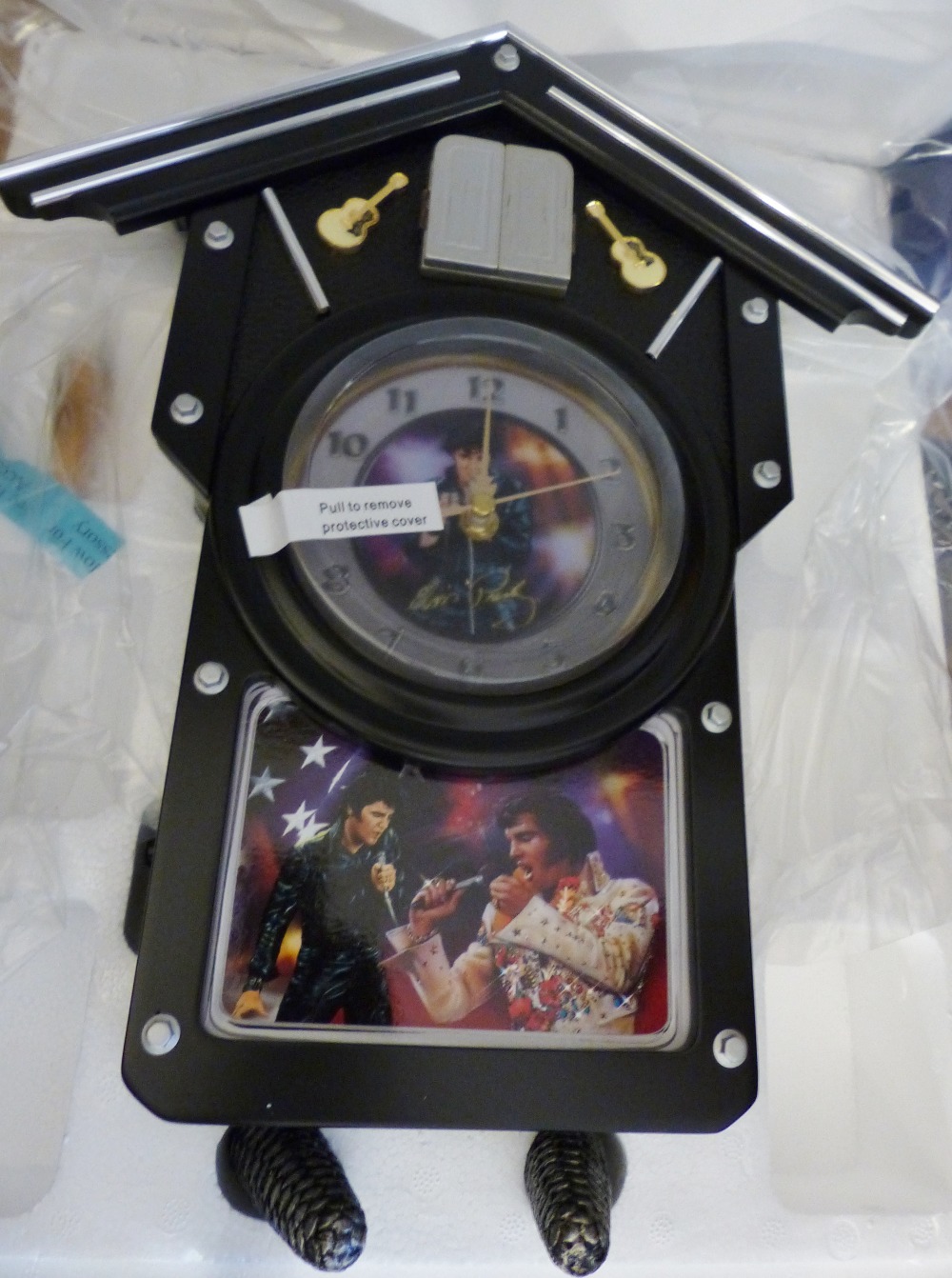 Elvis "A legend of all time Cuckoo Clock " with Certificate of authenticity