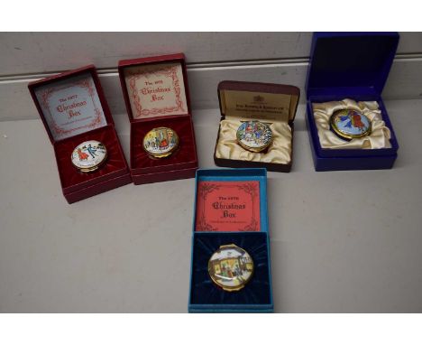 QUANTITY OF BILSTON BATTERSEA ENAMEL BOXES