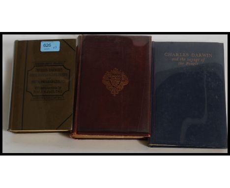 A collection of books relating to Charles Darwin. To include: Journal of Researches Into the Natural History and Geology of t