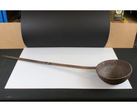 Cast iron ladle, possibly foundry 