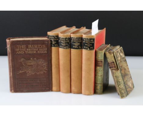 Books - A Handbook to the Birds of Britain by R. Bowdler Sharpe in four volumes together with the Birds of the British Isles 
