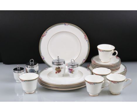 Royal Doulton ' Orchard Hall ' Dinner and Tea ware comprising 5 tea cups, 6 saucers, 6 x 8" plates and 6 dinner plates (conta