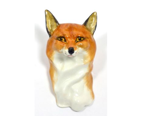 A Royal Worcester fox mask wall hanging, 3024