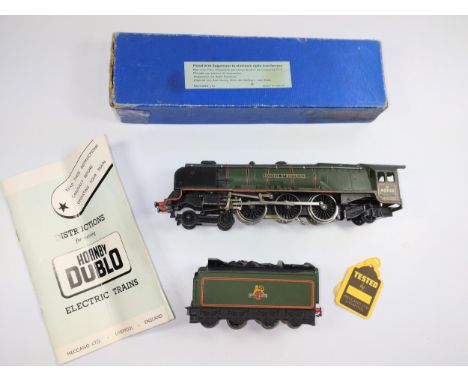 No 79V.  Hornby-Dublo EDL 12 Duchess of Montrose and Tender (matt finish) engine in box, with Instruction sheet. 