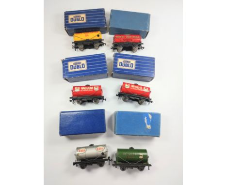 No 78A. Six Hornby-Dublo Tank Wagons including Mobil, Power Ethyl, and Esso in boxes. (6) 